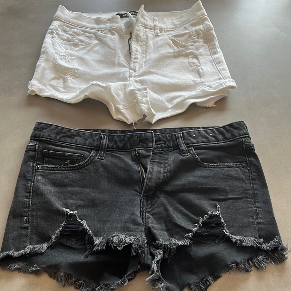 2 Express Size 6 Shorts Stretchy